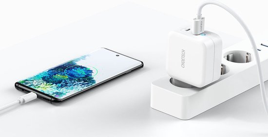 Choetech - Dual GaN-Tech stroomadapter USB-C/USB-A - Power Delivery - 65W