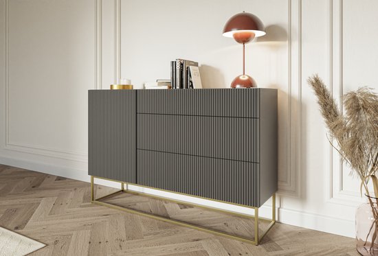 Modern Dressoir Met 3 Lades Voor De Slaapkamer, Ladekast