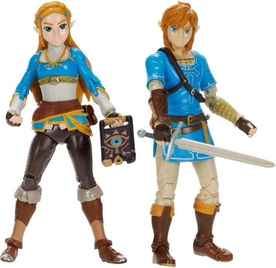 NINTENDO The Legend of Zelda - Prinses Zelda en Link - actiefiguren, 2-pack 10cm