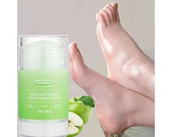 Voetcrème – Hydraterend en Verzachtend voor Droge Gebarsten Hielen – Green Apple - Anti-Kraken Formule met Vitamine E & Glycerine – Alcoholvrij – Ideaal voor Mensen met Voetproblemen en Droge Voeten