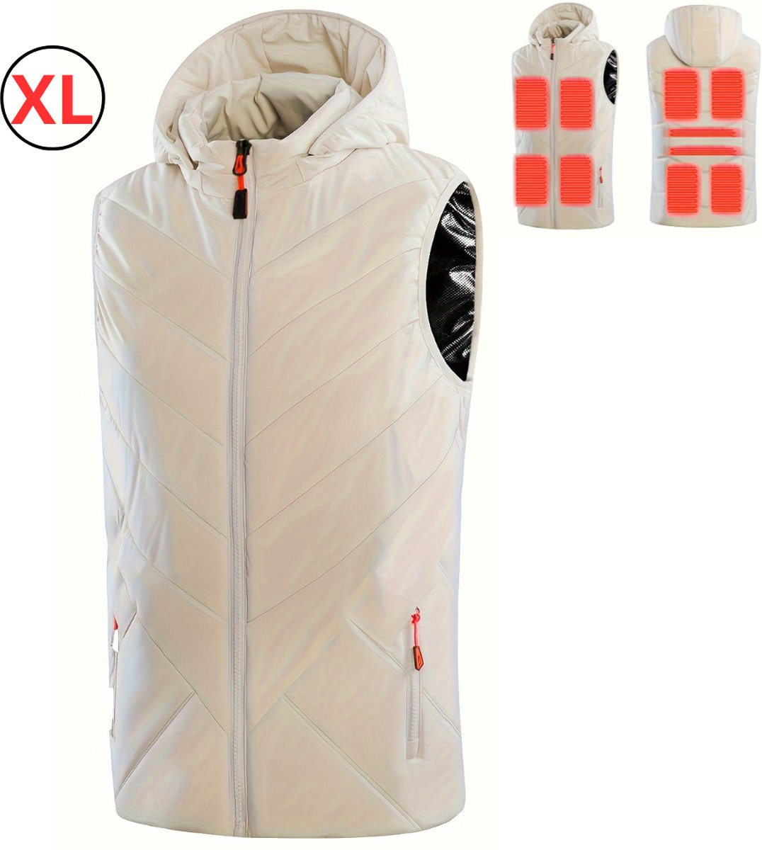 Bovista Verwarmde Bodywarmer Heated Vest Elektrische Bodywarmer Extra Warm – Vrouwen Wit