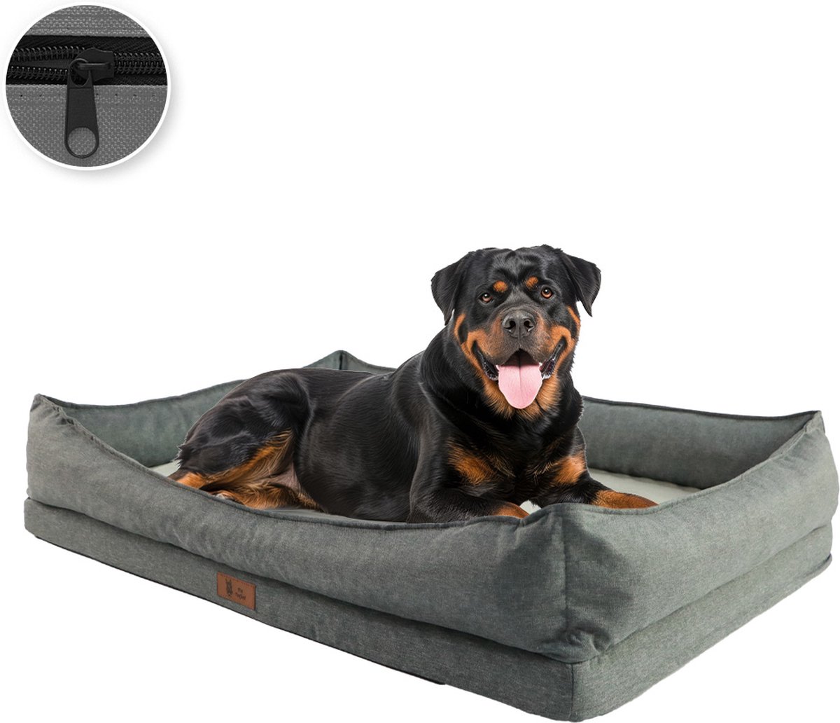 Pet Perfect Luxe Orthopedische Hondenmand - Orthopedisch Hondenkussen -Afneembare hoes - Wasbaar - Met Rits - XL- Core Serie