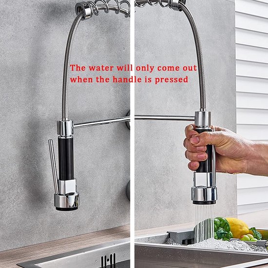 Keukenkraan Hoofd, Beweegbare Sproeier Extender Hoofd Onder Druk Kraankop Draaibare Filter Nozzle Kraan Beluchter Water Saver(L/18 cm
