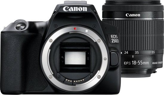 Canon EOS 250D + EF-S 18-55mm IS STM - Zwart | bol