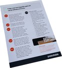 Gids met 5 tips voor het dagelijks gebruik van de tafelbeschermer, in het Nederlands.