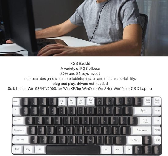 IQUNIX OG80 Wormhole Wireless Mechanical Keyboard , gaming