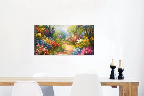 Tableau aluminium 120x60 cm - Décoration murale métal - Nature - Paysage - Fleurs - Coloré - Décoration murale métal salon - Décoration industrielle - Photo sur dibond - Accessoires industriels chambre