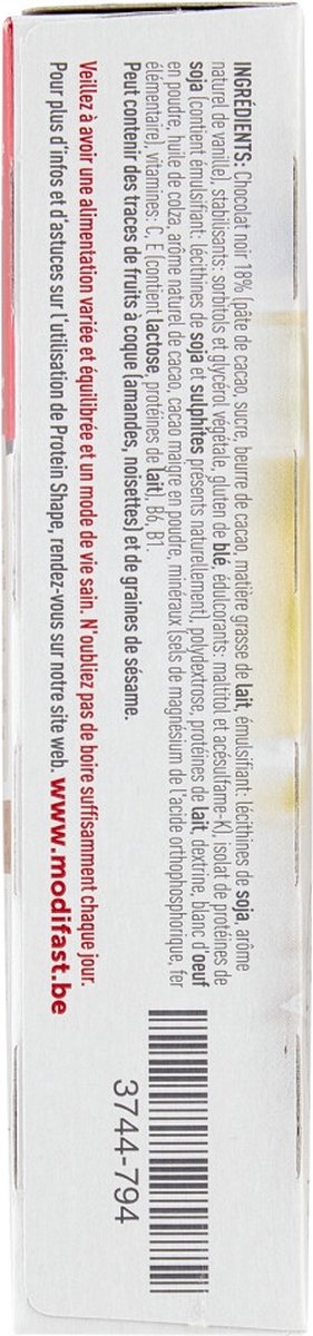 Goedkoopste Modifast Protein Shape Reep Chocolade - 6 stuks