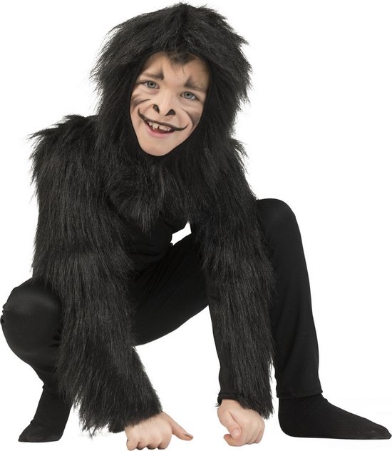 Costume Singe & Gorille & Babouin & King Kong | Déguisement gorille musclé de la jungle pour enfant | Taille 164 | Costume de carnaval | Déguisements