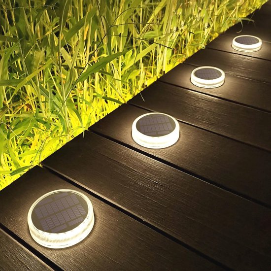 GEARLITE Zonnelampen voor buiten, tuin, 6 stuks, warmwit