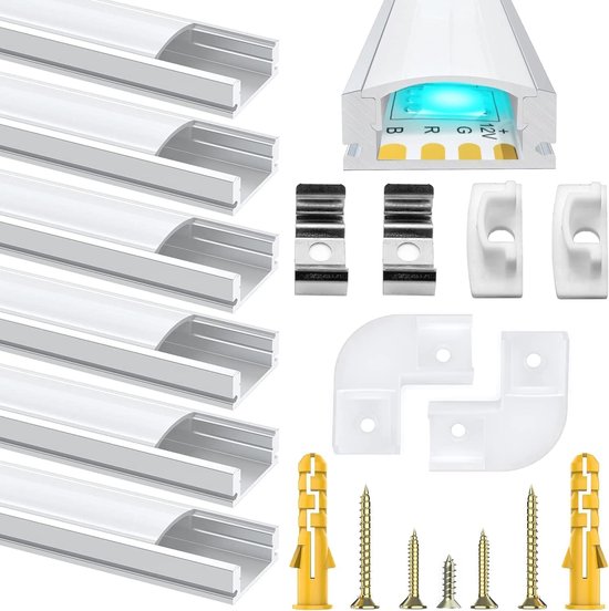 Paulmann square profiel ledstrip met diffusor 2m Paulmann square profiel ledstrip met diffusor 2m