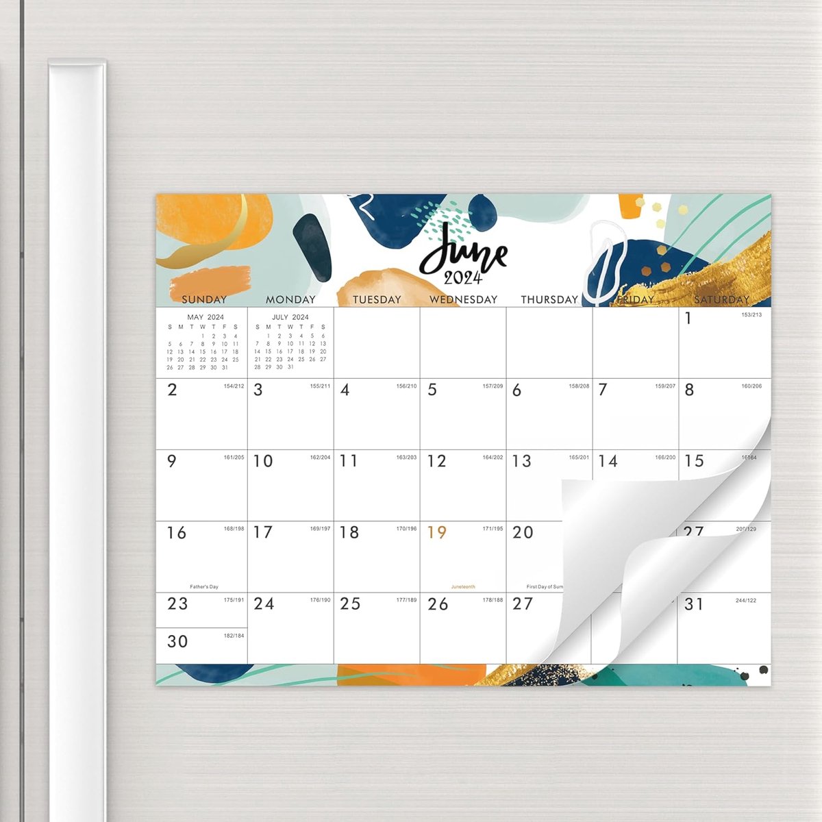 Magnetische Maandkalender 2024 voor Koelkast - Blijf Georganiseerd van Januari tot December