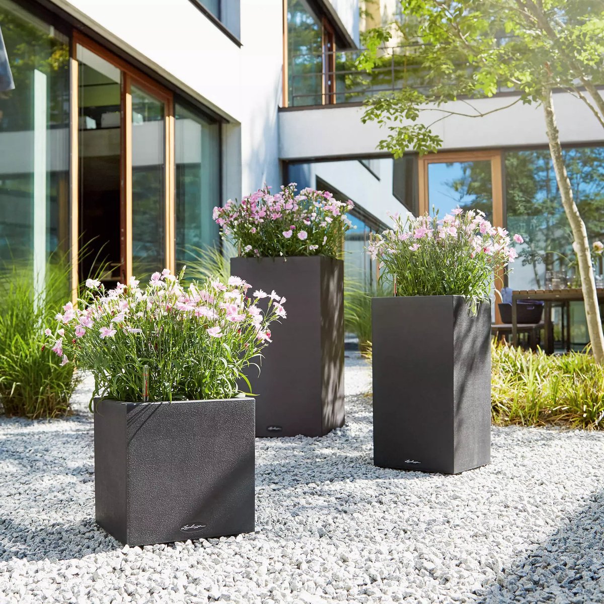 Lechuza Canto Stone 30 high - Planter - removable inner pot