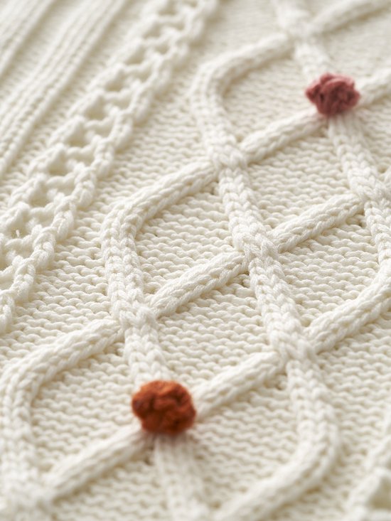 Vertbaudet Deken Happy Bohème - tricot - 75x100