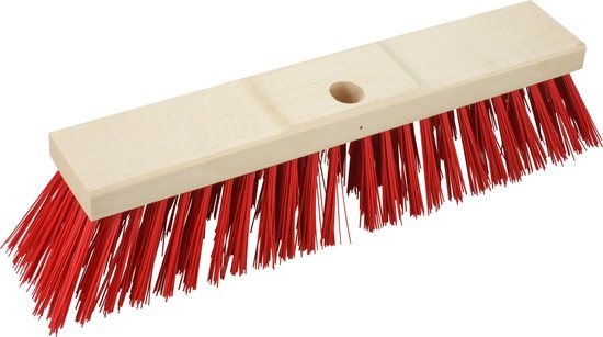 Brumag Straatbezem Budget line voor buiten terras tegels en klinkers - Harde bezemkop 40 cm breed - Houten steel van 120 cm van Brumag — afbeelding 2