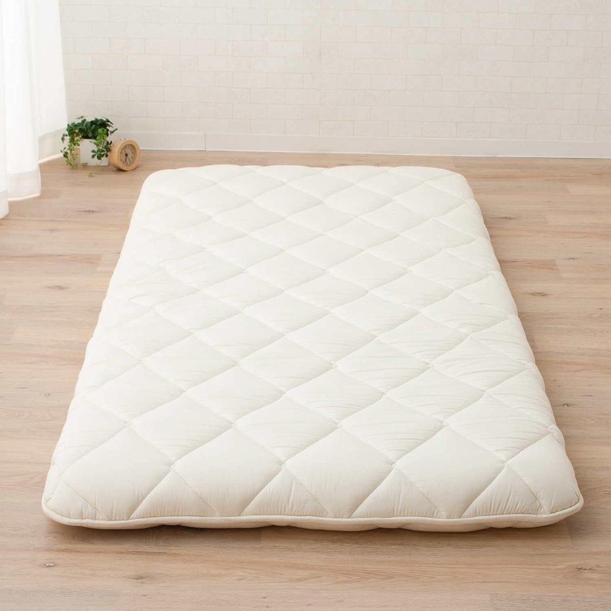 COSTWAY Japanse futon matras, tatami-mat, vouwmatras met wasbare overtrek, opvouwbare slaapmat met draagtas (bruin beer, 90 x 200 cm