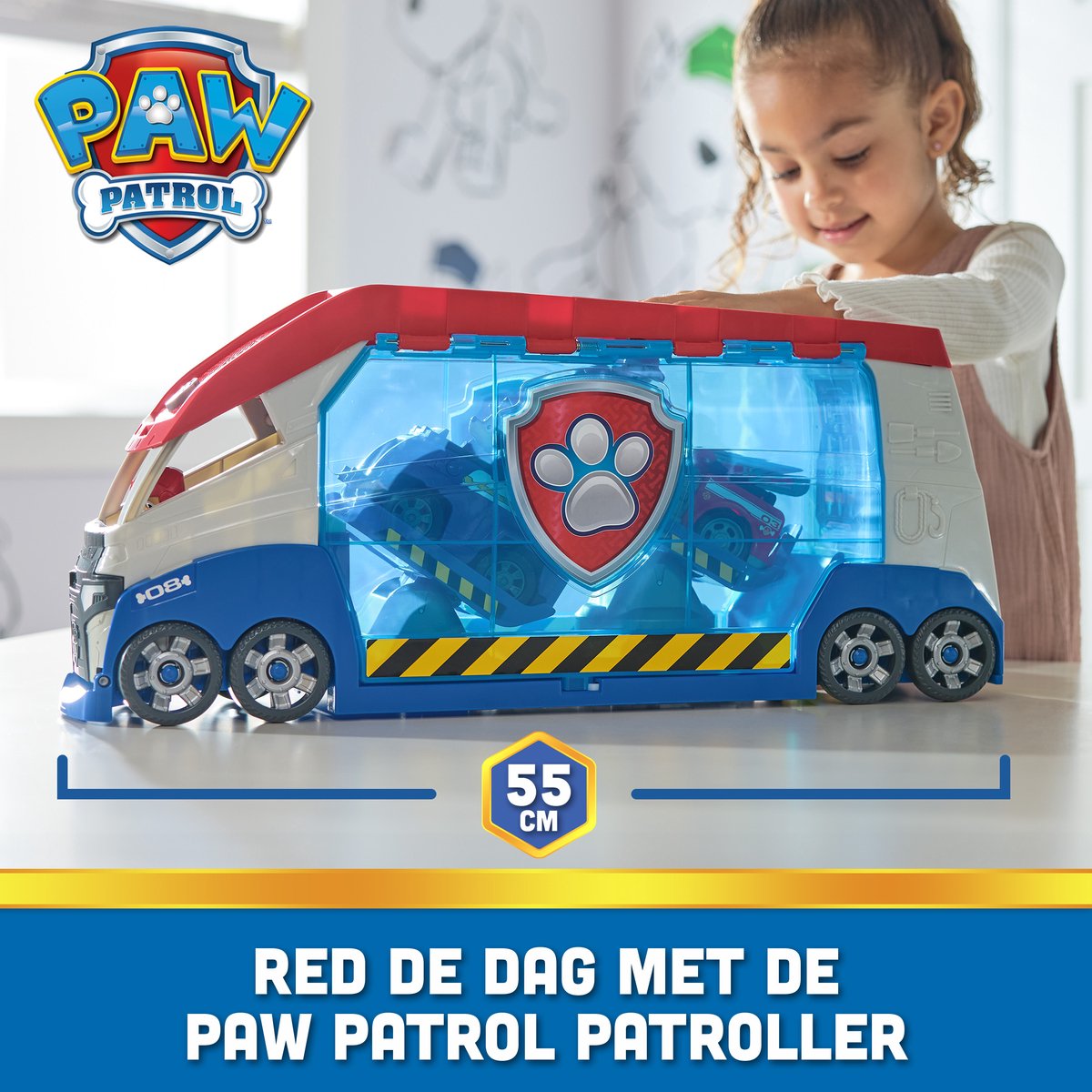 PAW Patrol - Transformerende PAW Patroller met voertuigwerpers lichten en geluiden Ryder-actiefiguur en ATV-speelgoedauto — afbeelding 12