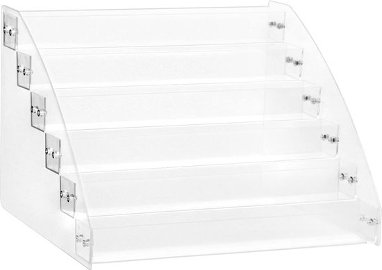 6 lagen nagellakopslag - acryl nagellak organizer - houder - helder nagellakrek - kan ongeveer 60 flessen bevatten. nagellak opbergen
