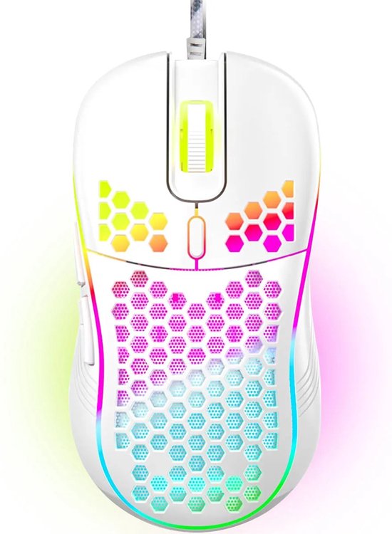 DINTO® Gaming Muis - Lichtgewicht - 7200 DPI - RGB - Game Muis - Optische