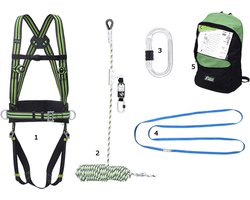 Kratos Safety Zonnepanelen set hellend dak set standaard- FA8010401 - Maat: 15 meter veiligheidslijnOne size