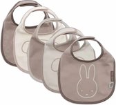 Jollein x Nijntje - Bavoir Bébé - Imperméable - Bavoirs - Miffy And Friends - 5 Pièces