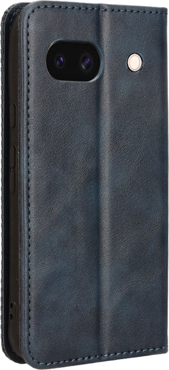 Mobigear Telefoonhoesje geschikt voor Google Pixel 8a Hoesje | Mobigear Sensation Bookcase Portemonnee | Pasjeshouder voor 3 Pasjes | Telefoonhoesje voor Pinpas / OV Kaart / Rijbewijs - Blauw