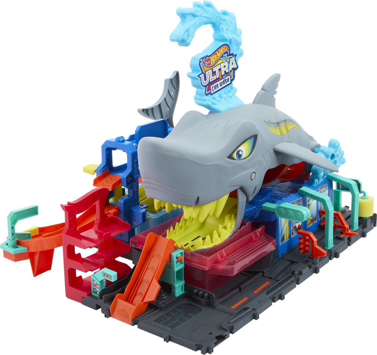 Hot Wheels City Haaienaanval in de autowasserette - Met speelgoedauto met kleurverrassing — afbeelding 15