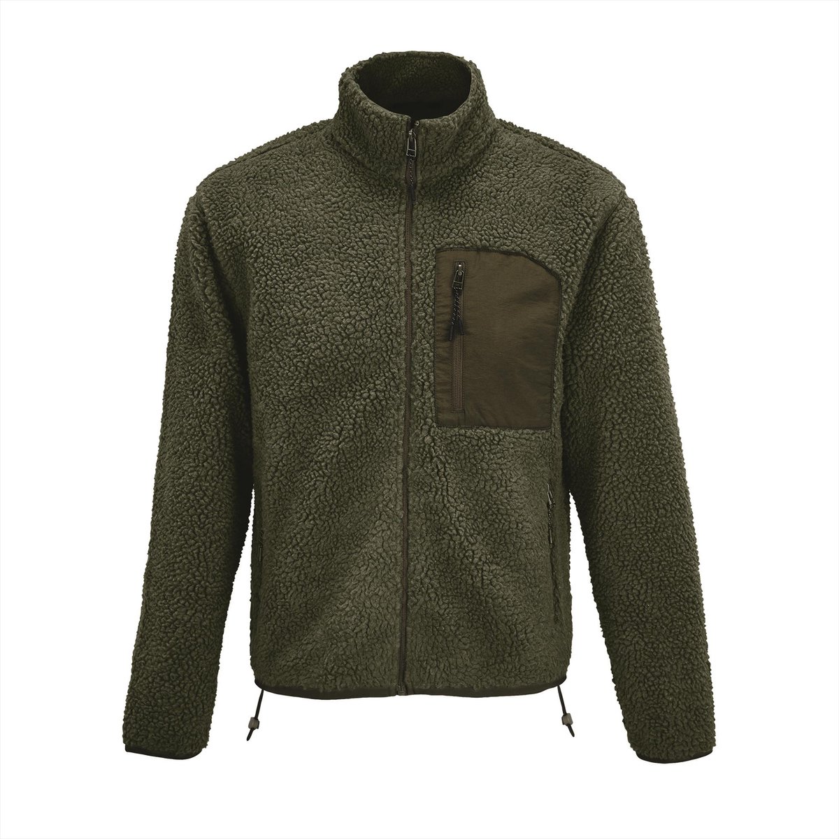 SOL'S Unisex Sherpa Jacket Fury L04042 - Army/Dark Army - 3XL