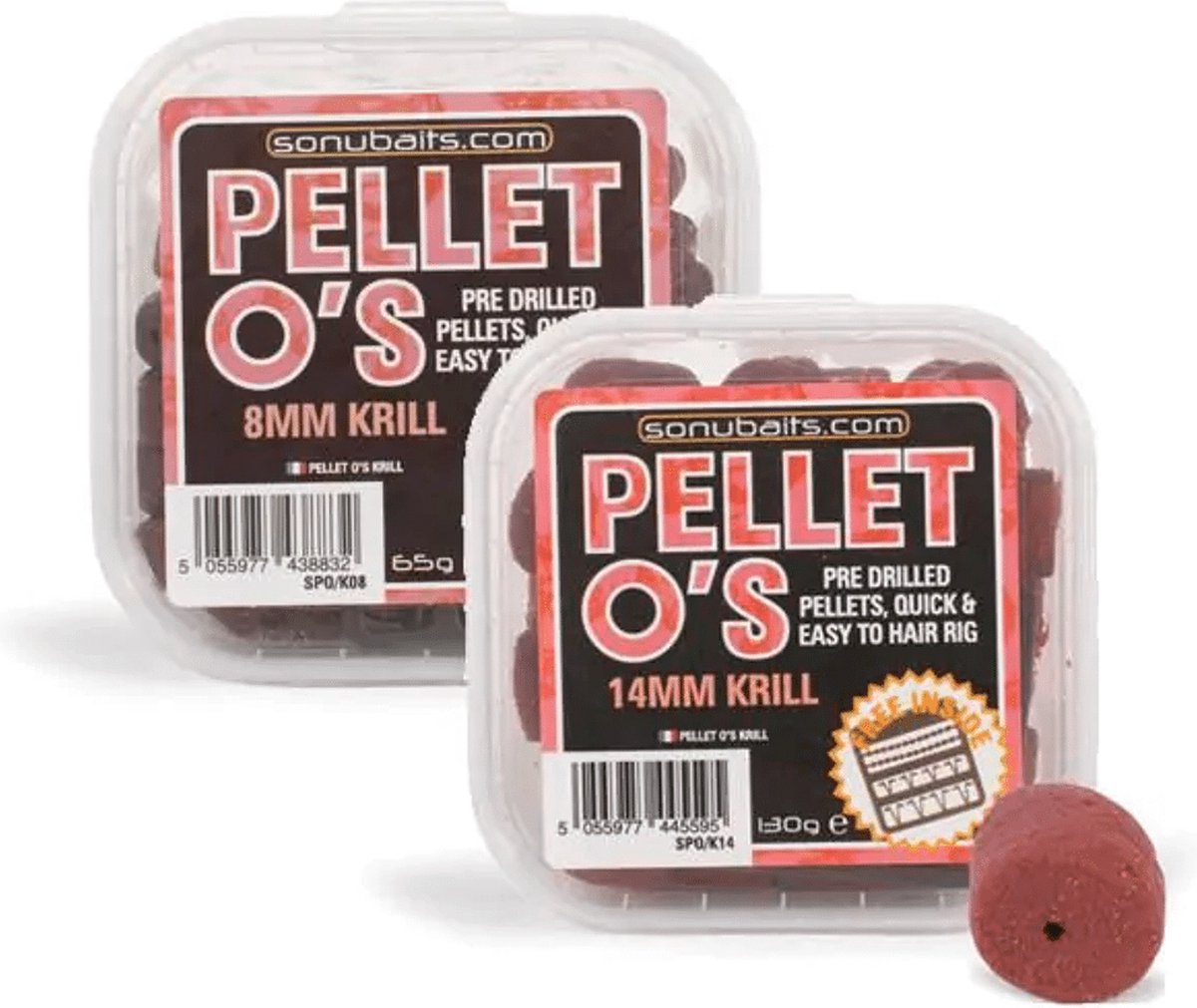 Sonubaits Pellet O’s Pre-Drilled Pellet 14mm 120g - Smaak : Crab