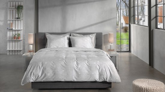 Heckettlane Broidy Dekbedovertrek - Tweepersoons - Katoen - 200x200-220cm - Grijs van Heckettlane — afbeelding 3