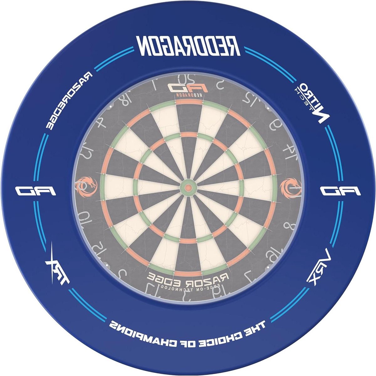 Rode Draak Dartbord Omlijsting - Duurzame Bescherming voor Thuis en Clubgebruik