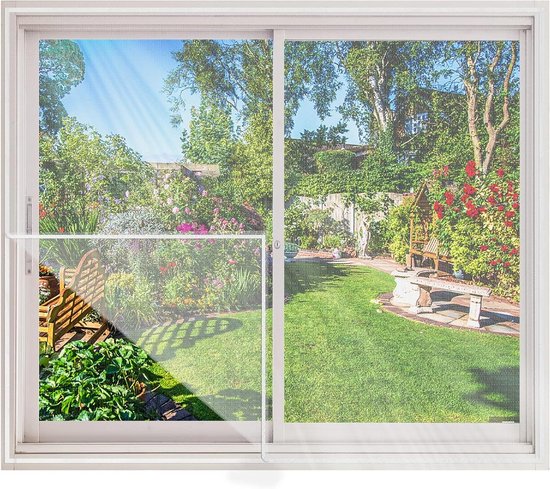 Insectenwerend net 6 stuks 130 x 150 cm doe-het-zelf raamscherm