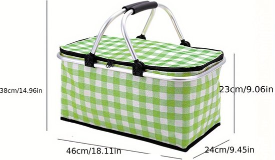 Nivard Panier pique-nique - Paniers pique-nique - Piknik - Pick Nick - Sac pique-nique - Panier - Boîte à lunch - Été - Rouge