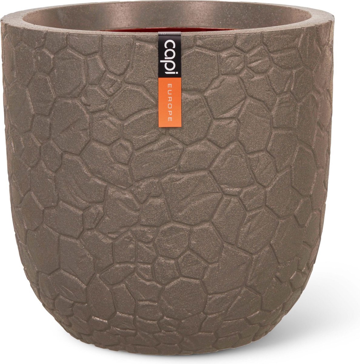 Capi Europe - Pot De Fleurs Sphère Groove NL - 35x34 - Or - Pour Usage Intérieur Et