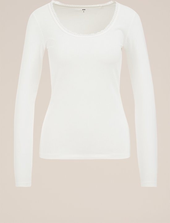 WE Fashion Dames T-shirt met kant