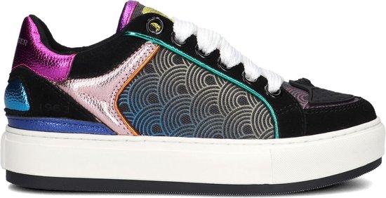 Kurt Geiger London Southbank Sneakers - Leren Sneaker - Dames - Zwart - Maat  38 | bol