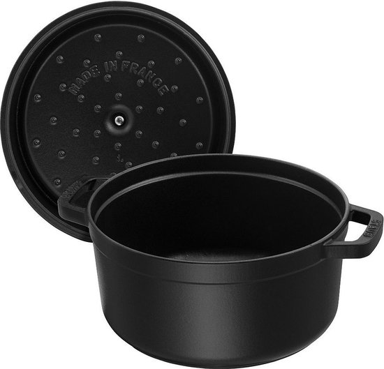 Cocotte Staub - ronde - 34 cm - noir