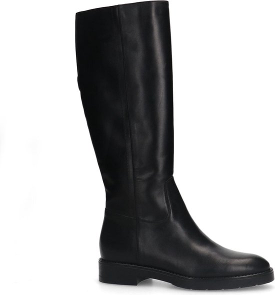 Manfield - Femme - Bottines hautes en cuir noir - Taille 41