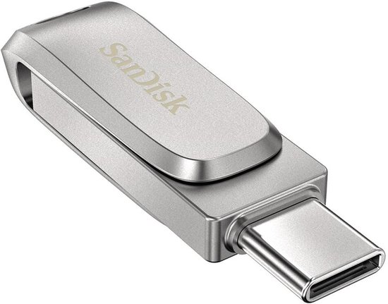 SanDisk Ultra Dual Luxe - USB-stick - Geschikt voor Smartphone/Tablet - USB-C - 128 GB
