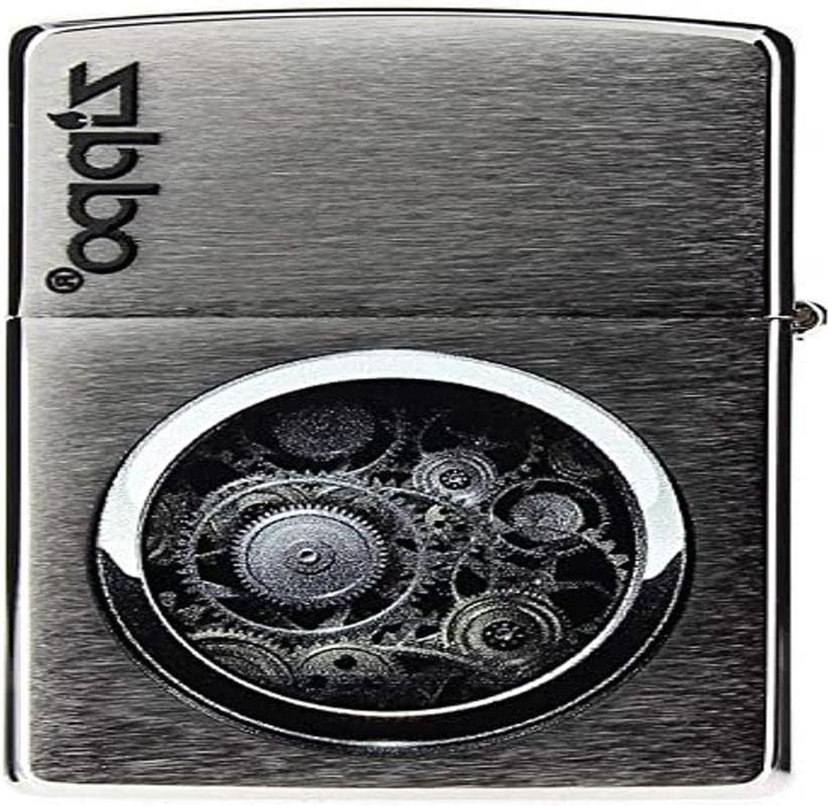 Goedkoopste Gears Circle logo - geborsteld chroom - Essence aansteker winddicht oplaadbaar - hoogwaardige geschenkdoos - 60001895 - kopen online