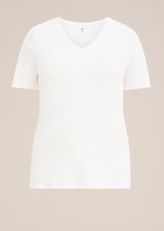 WE Fashion T-shirt pour femme avec col en V- Curve
