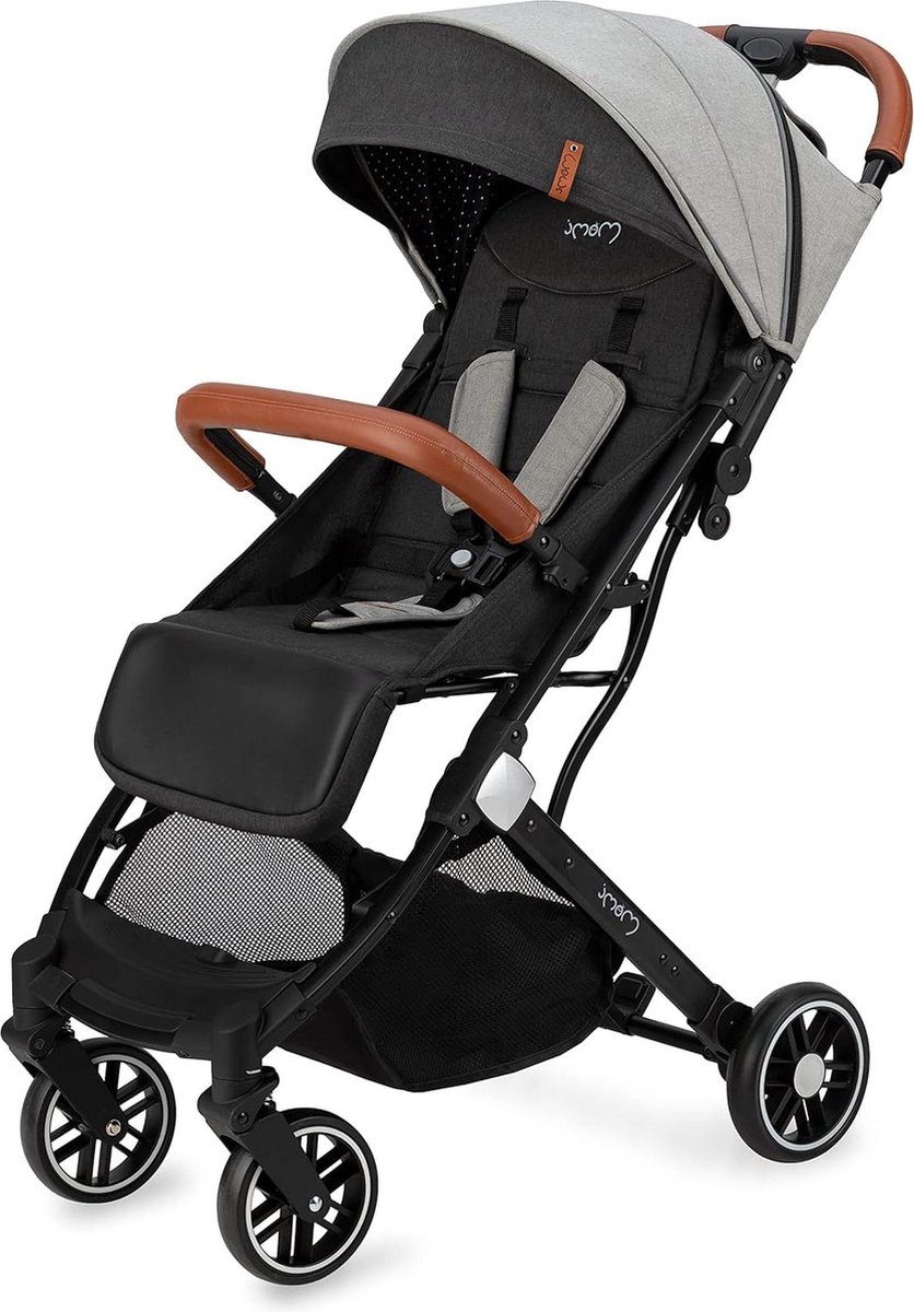 Buggy Vaarwel 6 maanden | ESTELLE Buggy met 5-punts riem en boodschappenmand Buggy inklapbaar vliegtuig