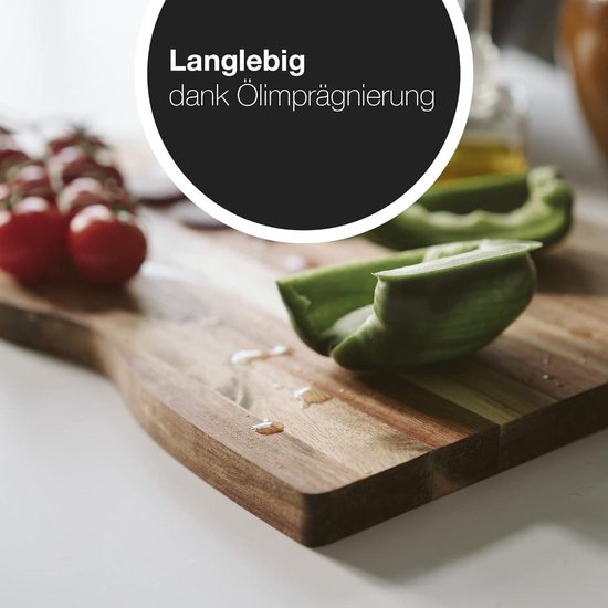 Acryl snijplank met lip-transparante snijplank voor aanrecht antislip transparante snijplank werkblad beschermer bord voor het snijden van fruit, vlees, groenten en kaas (45 x 32 cm