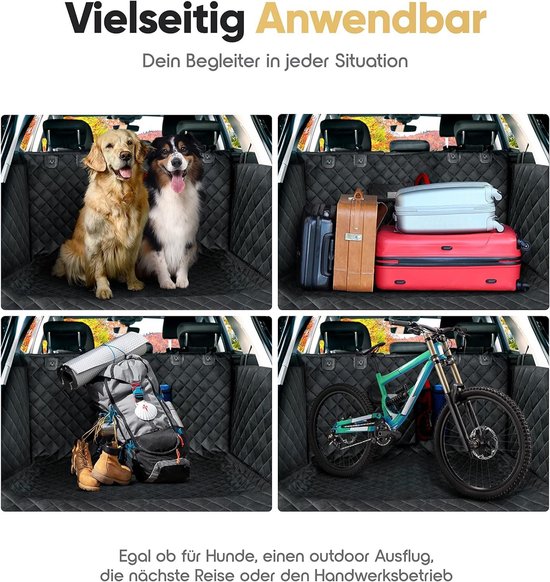 Aonext Hondenkofferbakbeschermer Gewatteerd met Zij- en
