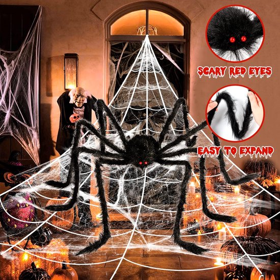 HALLOWEEN SPINNENWEB WIT REKBAAR aanbieding bij SoLow