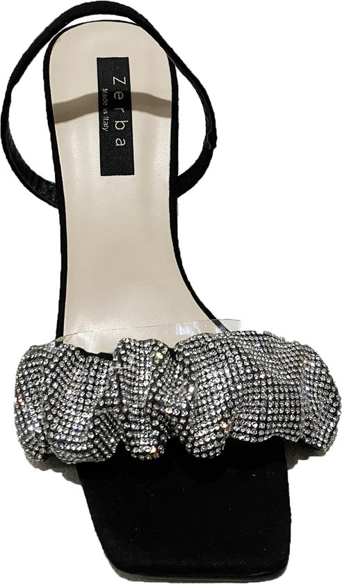 ZERBA Sandale Femme - Taille 39 - Cuir Argent - Romea