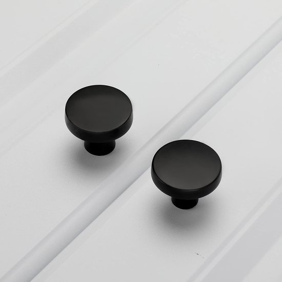 FURNIWARE 10 stuks meubelknoppen kastknoppen zwart ladeknopen moderne