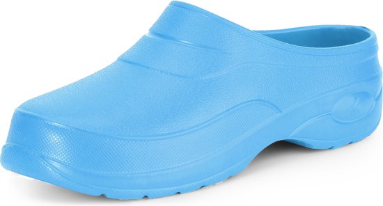 Foto: Ladeheid unisex clogs tuinklompen tuinschoenen lichte dames heren hemelsblauw 46 la kl 037