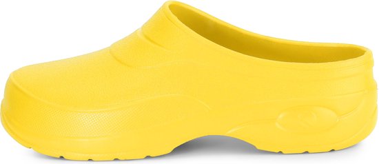 Ladeheid Unisex Clogs Tuinklompen - Tuinschoenen - Lichte - Dames - Heren - Geel1 – 44 – LA-KL-037