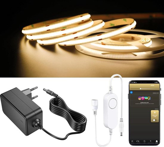 GIDEALED ZigBee Dimbare Ambiance Kit, 20 m, werkt met Hub Bridge, Tuya Gateway,Smart APP Control RGB Light Strips, werkt direct met Echo Plus voor Alexa spraakbesturing